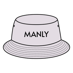 MANLY Bucket Hat with Custom Northern Beaches Logo Design Printify