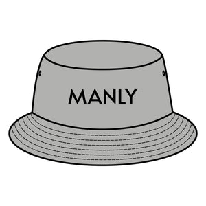 MANLY Bucket Hat with Custom Northern Beaches Logo Design Printify