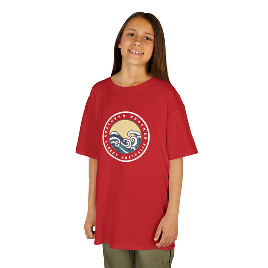 Ocean Wave Kids Cotton Tee – Northern Beaches logo