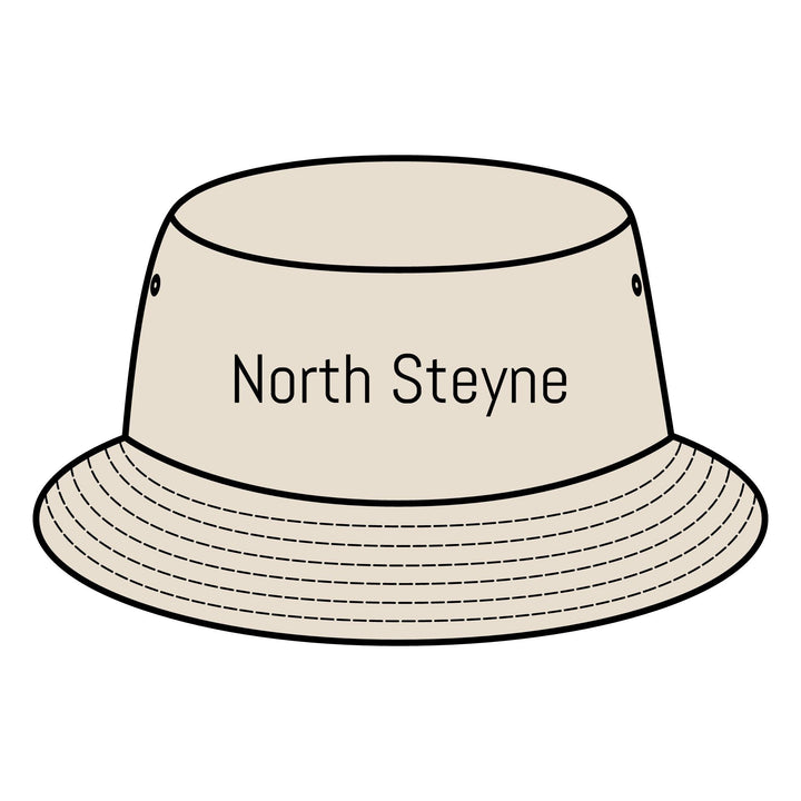 NORTH STEYNE Bucket Hat with Custom Northern Beaches Logo Design Printify