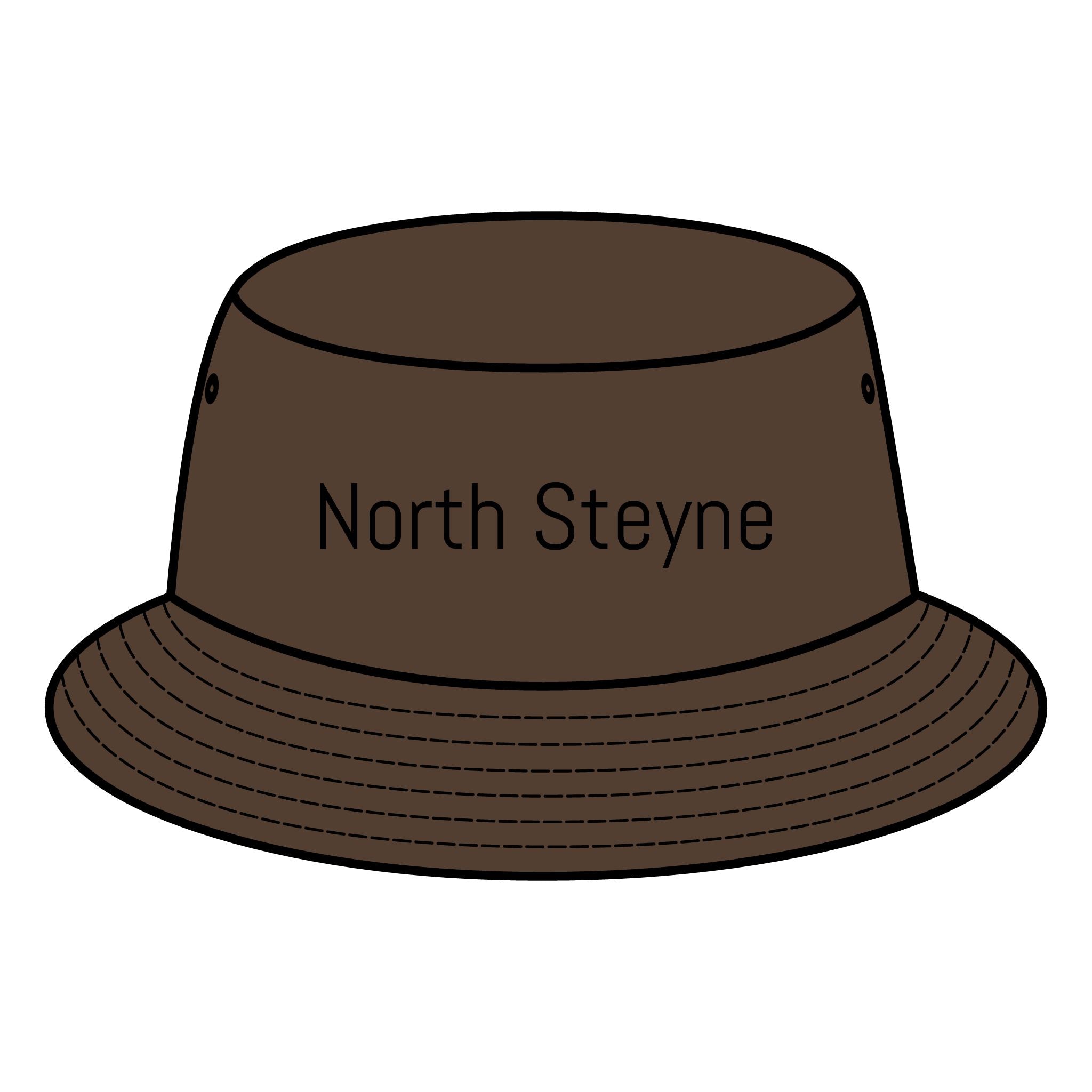 NORTH STEYNE Bucket Hat with Custom Northern Beaches Logo Design Printify