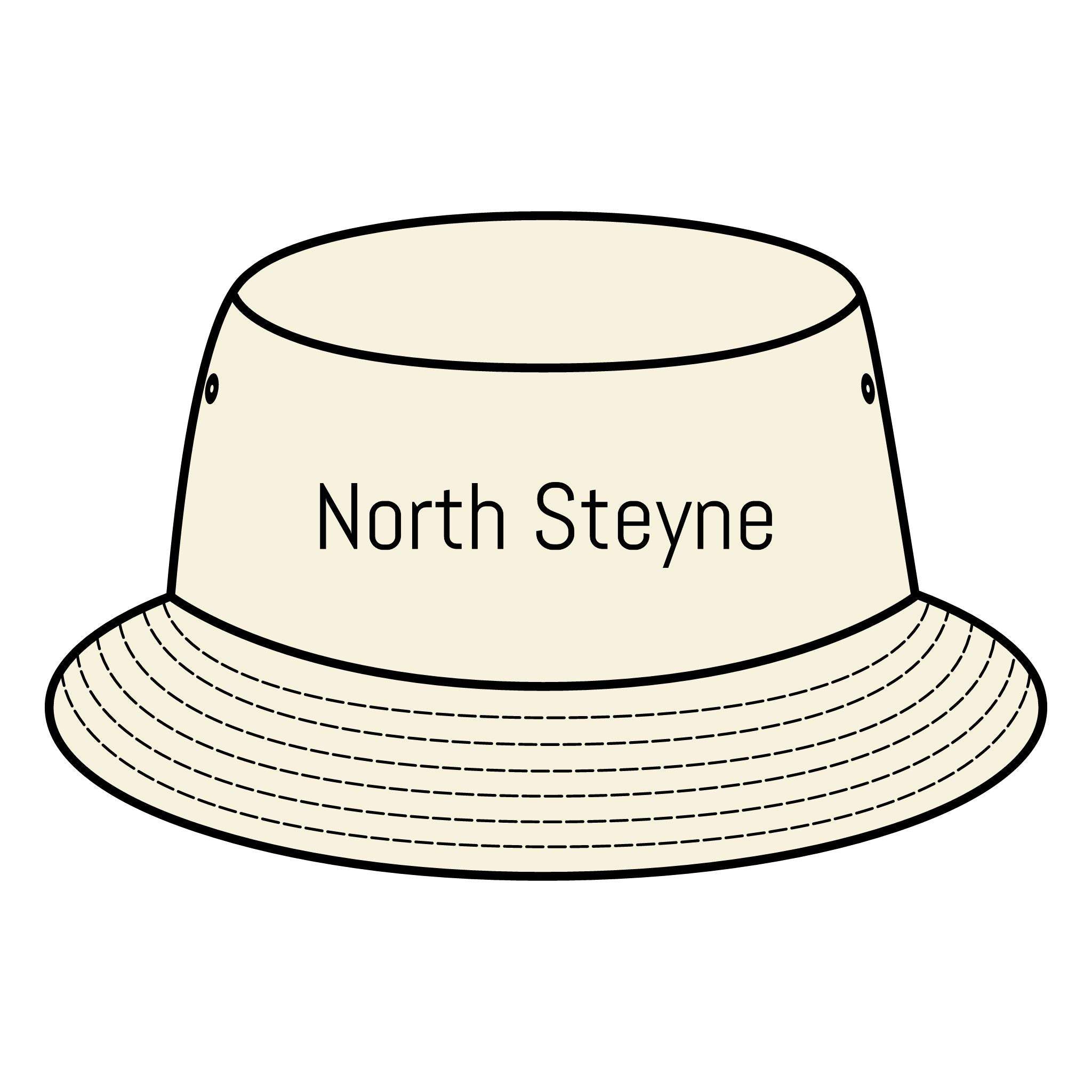 NORTH STEYNE Bucket Hat with Custom Northern Beaches Logo Design Printify