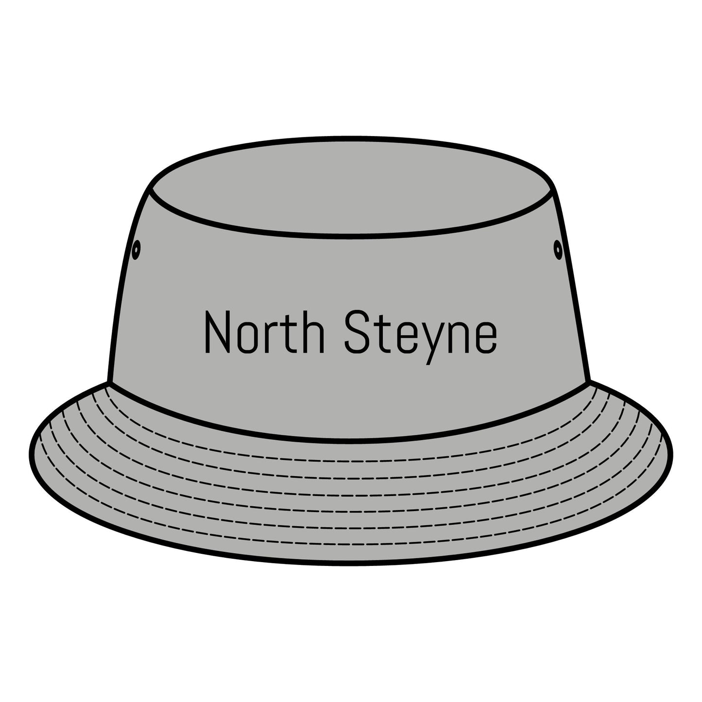 NORTH STEYNE Bucket Hat with Custom Northern Beaches Logo Design
