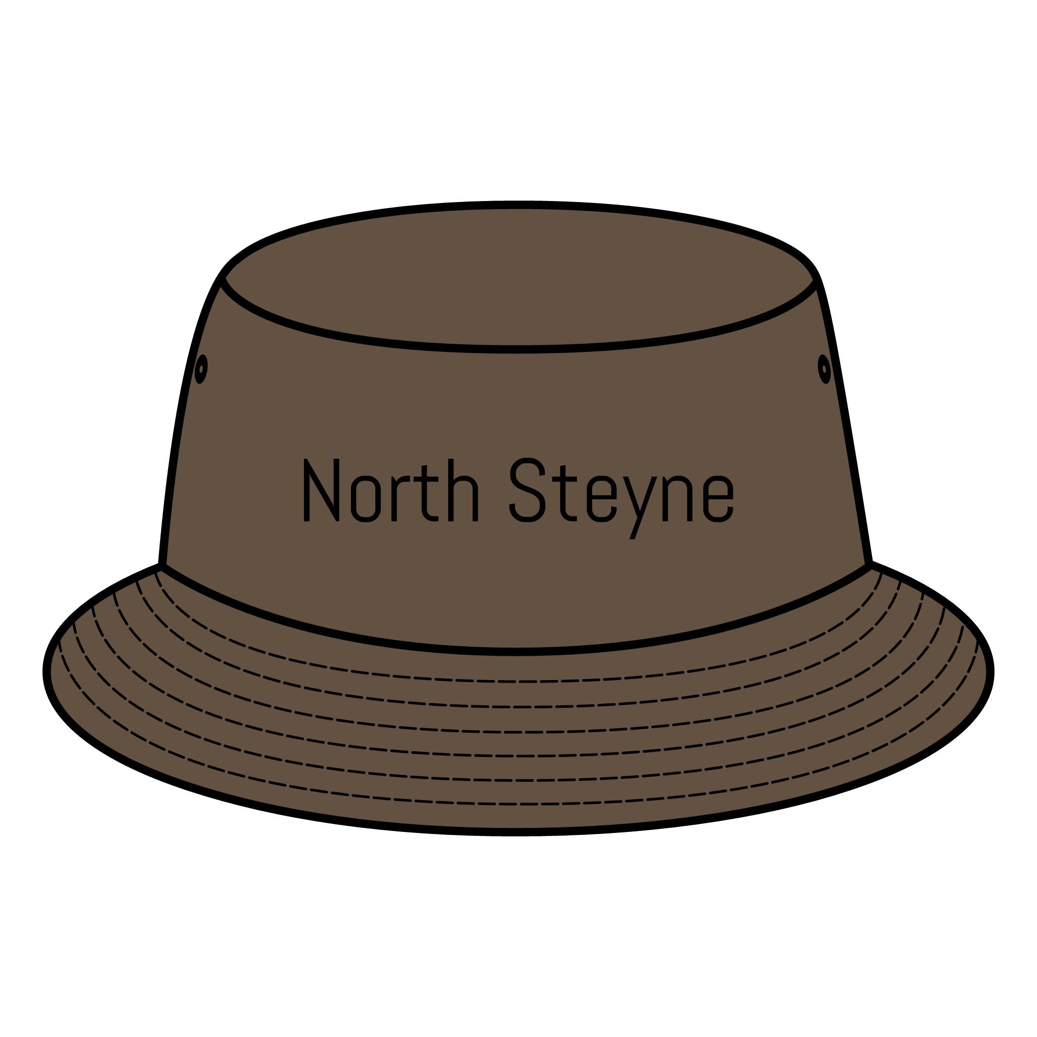 NORTH STEYNE Bucket Hat with Custom Northern Beaches Logo Design Printify