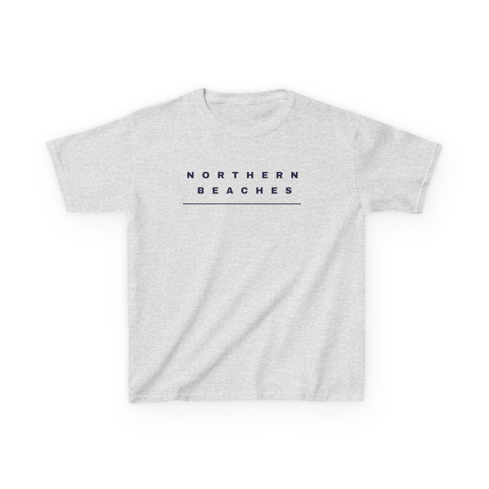 Northern Beaches Kids Heavy Cotton Tee with custom logo design 