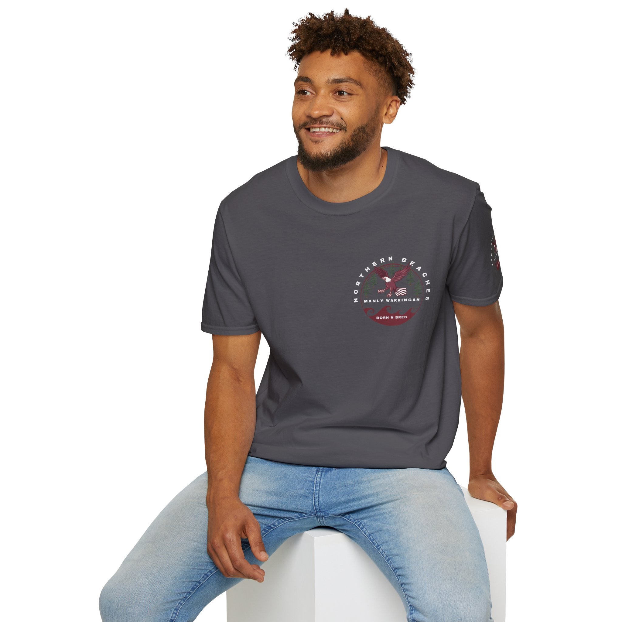 Manly Warringah Born and Bred Unisex T-Shirt Printify