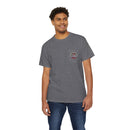 "The Westwood" Northern Beaches custom design different logo front and back Heavy Cotton Pocket Tee Printify