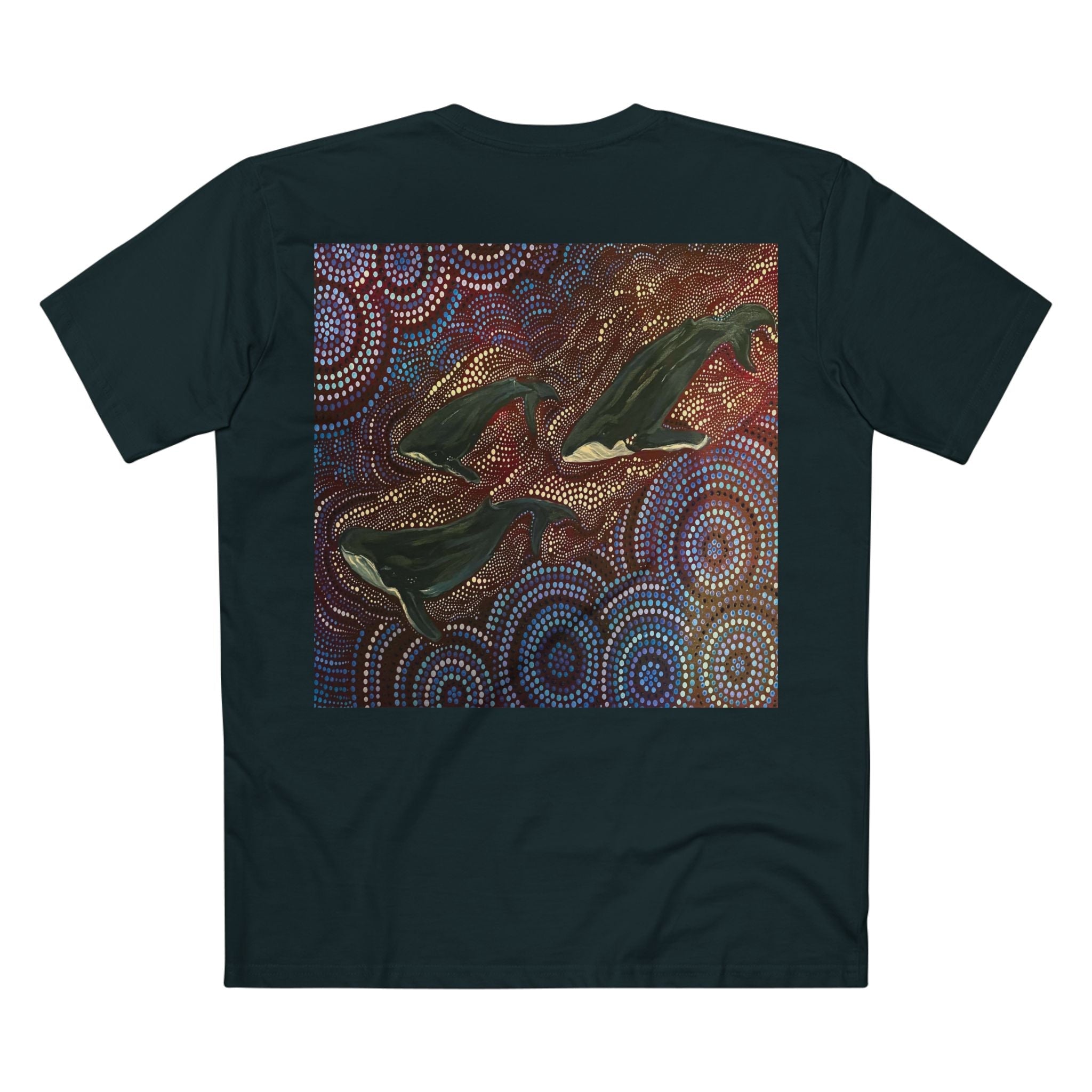 Northern Beaches Sydney Australia Whales at Long Reef Art Printed T-Shirt Printify