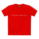 Palm Beach custom logo print Lost Manly label on Adult Staple Cotton T-Shirt Printify