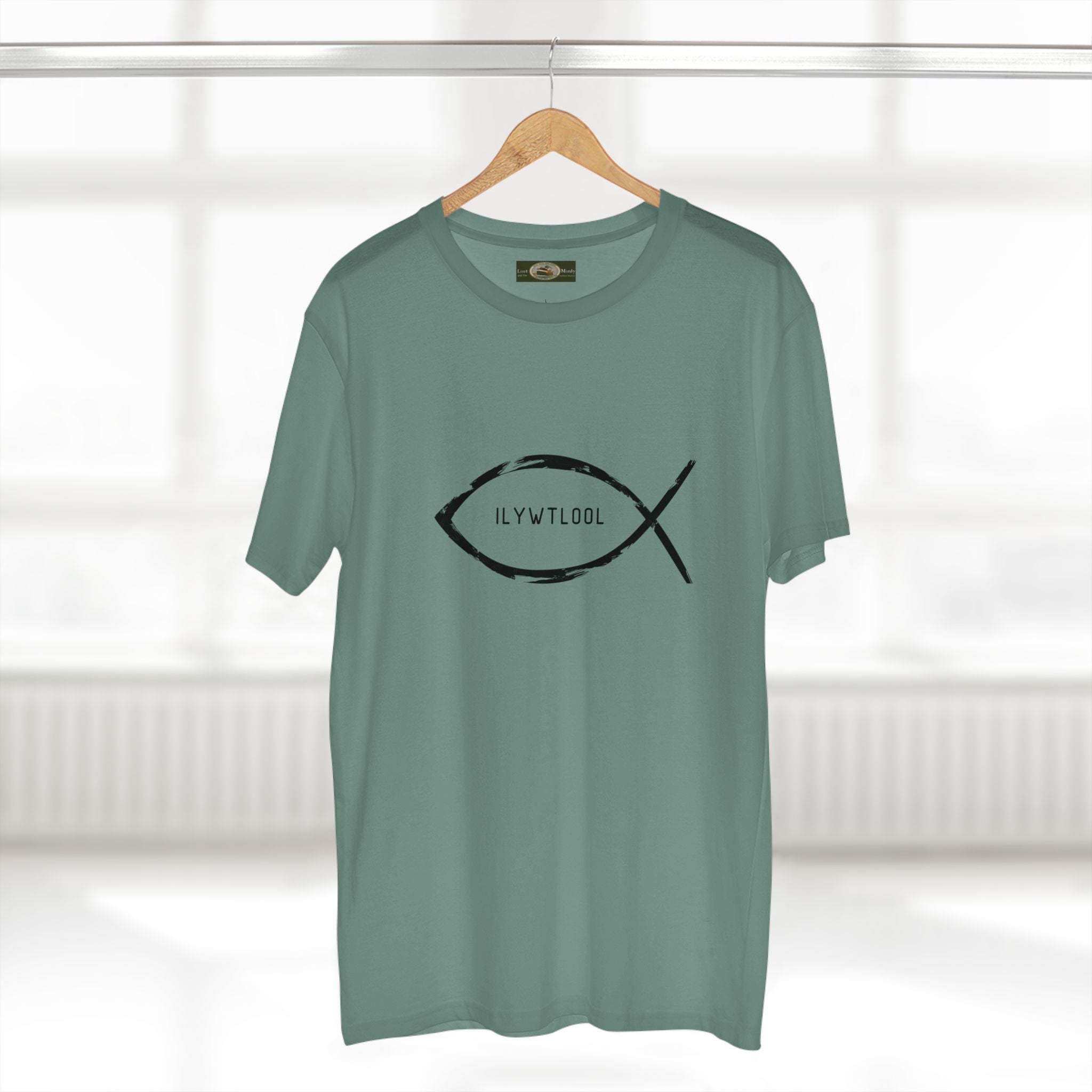 Christian Fish Acronym Adult Tee Printify