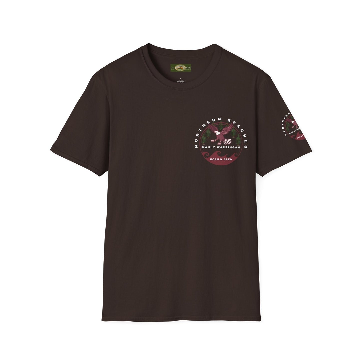 Manly Warringah Born and Bred Unisex T-Shirt Printify