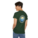 Heavy Cotton T-Shirt with free Canva custom designed logo front and back 