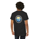 Heavy Cotton T-Shirt with free Canva custom designed logo front and back 