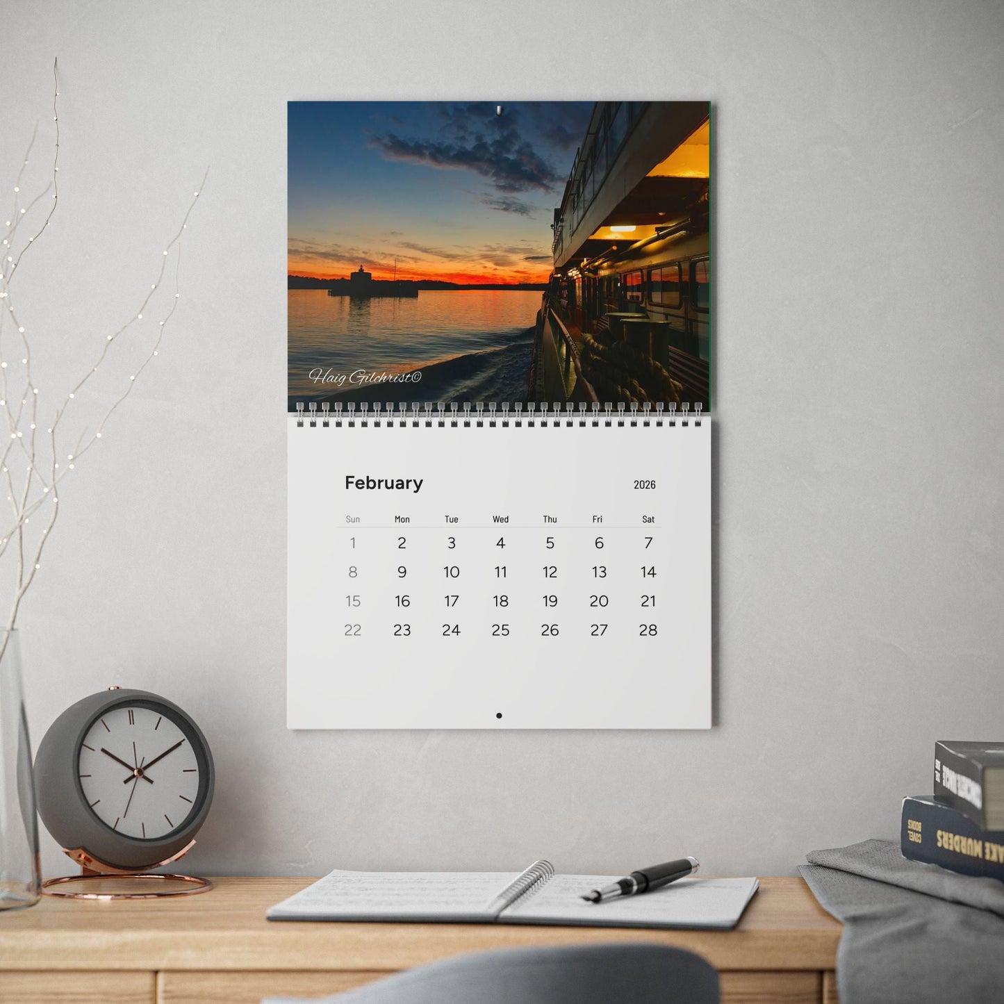 2026 Calendar Riding the Manly Ferries on Sydney Harbour 