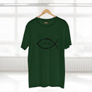 Christian Fish Acronym Adult Tee Printify