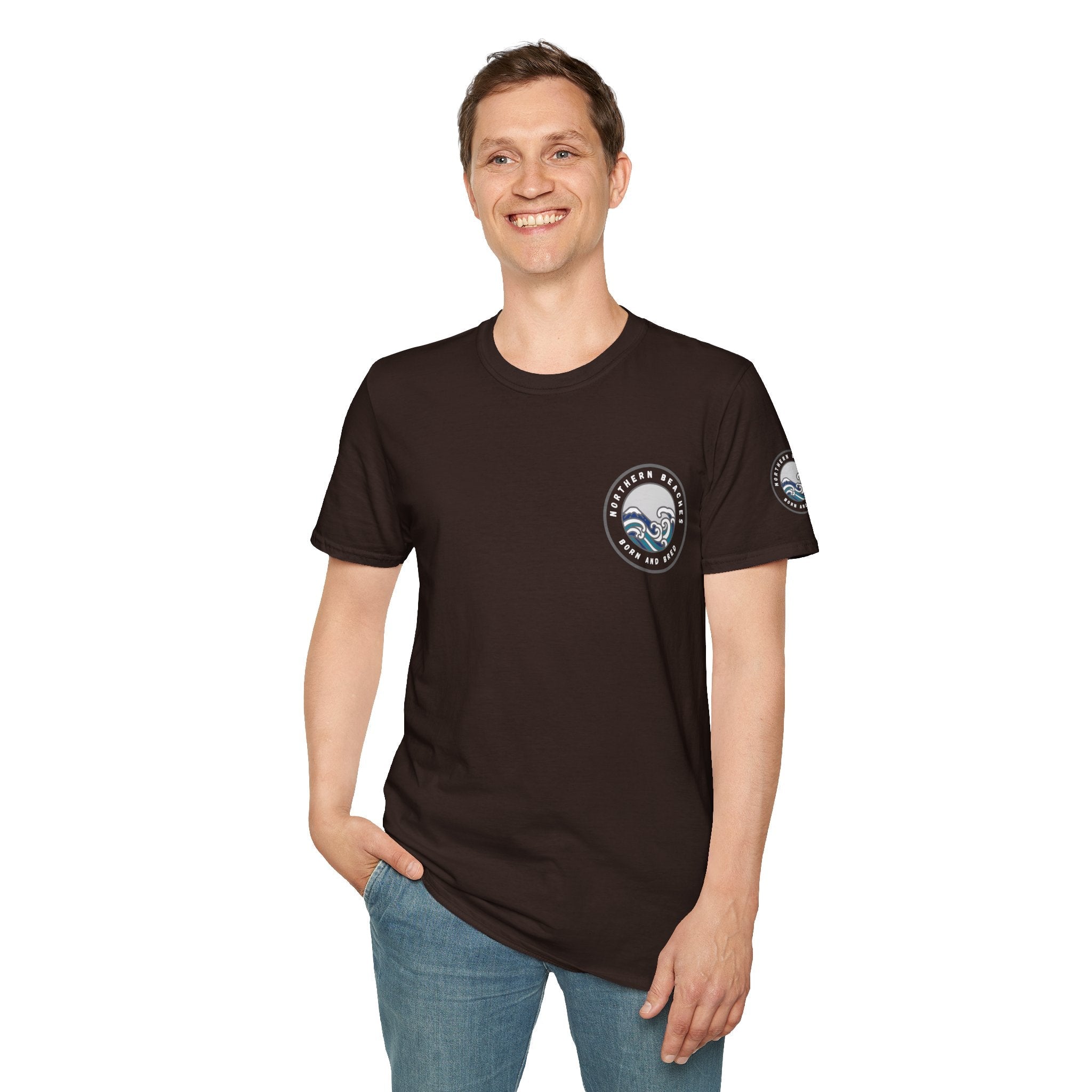 Northern Beaches Born and Bred Unisex T-Shirt Printify