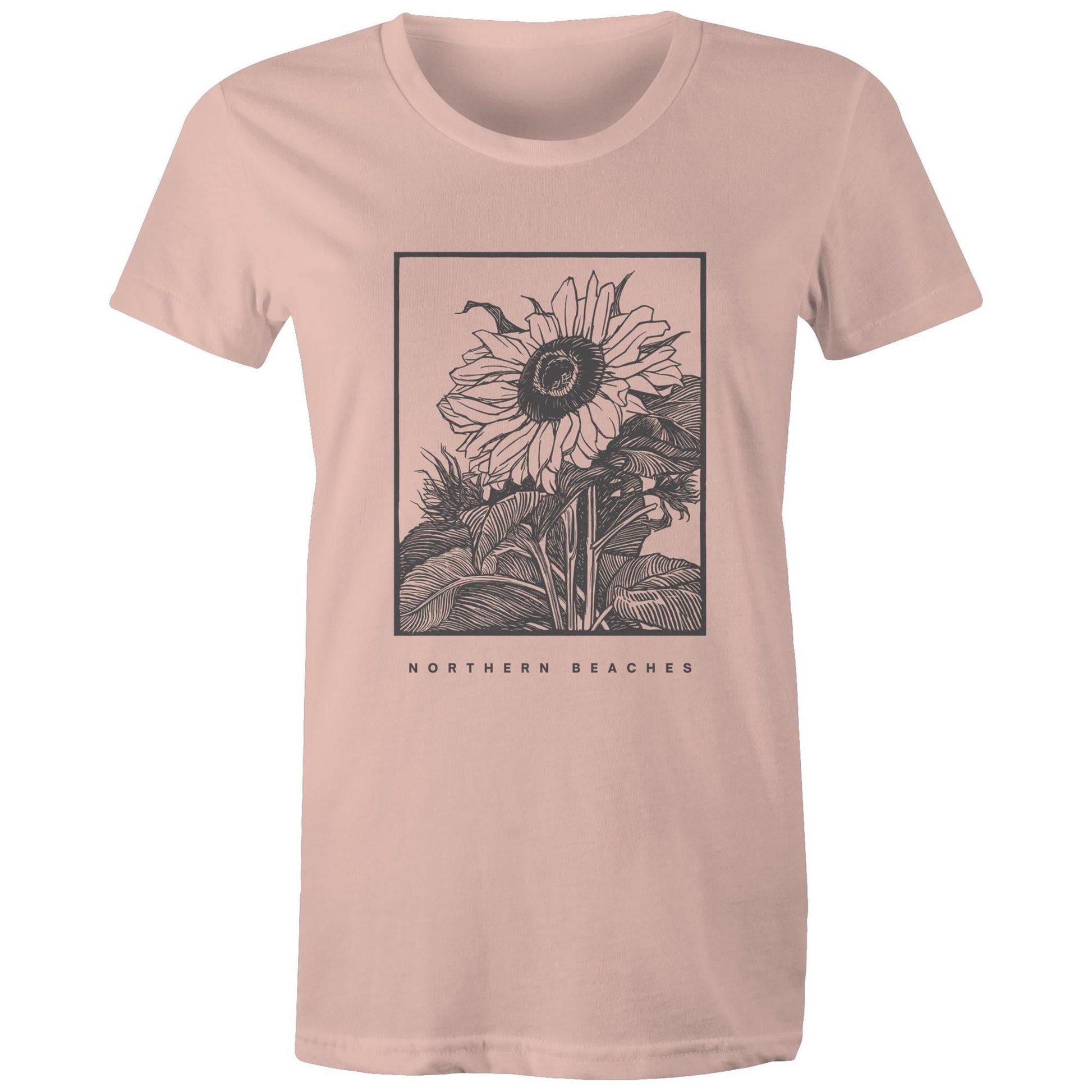 Women's Maple Tee Sunflower Northern Beaches Print 