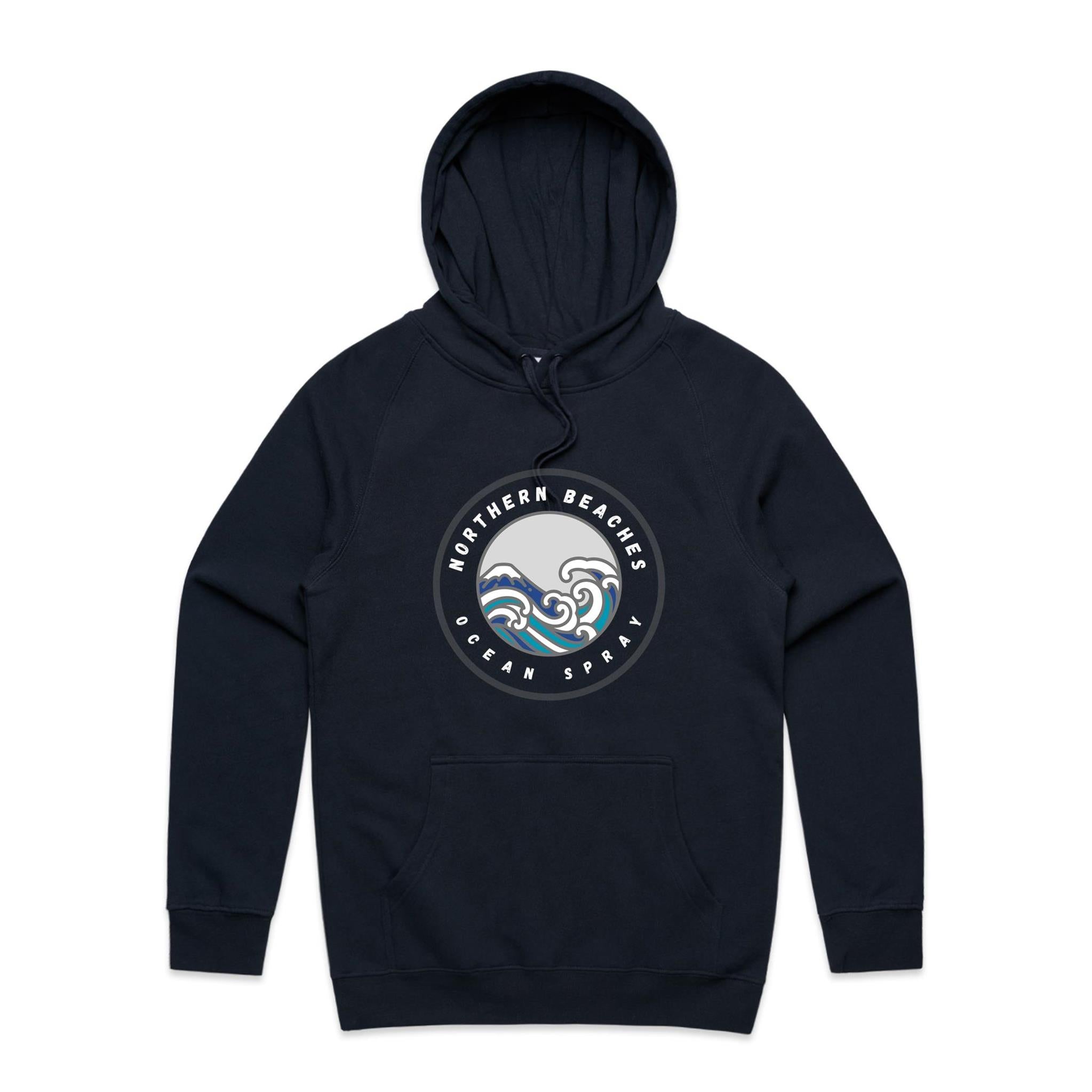 Northern Beaches Ocean Spray Mid-Weight Regular Fit Hoodie XS-5XL 