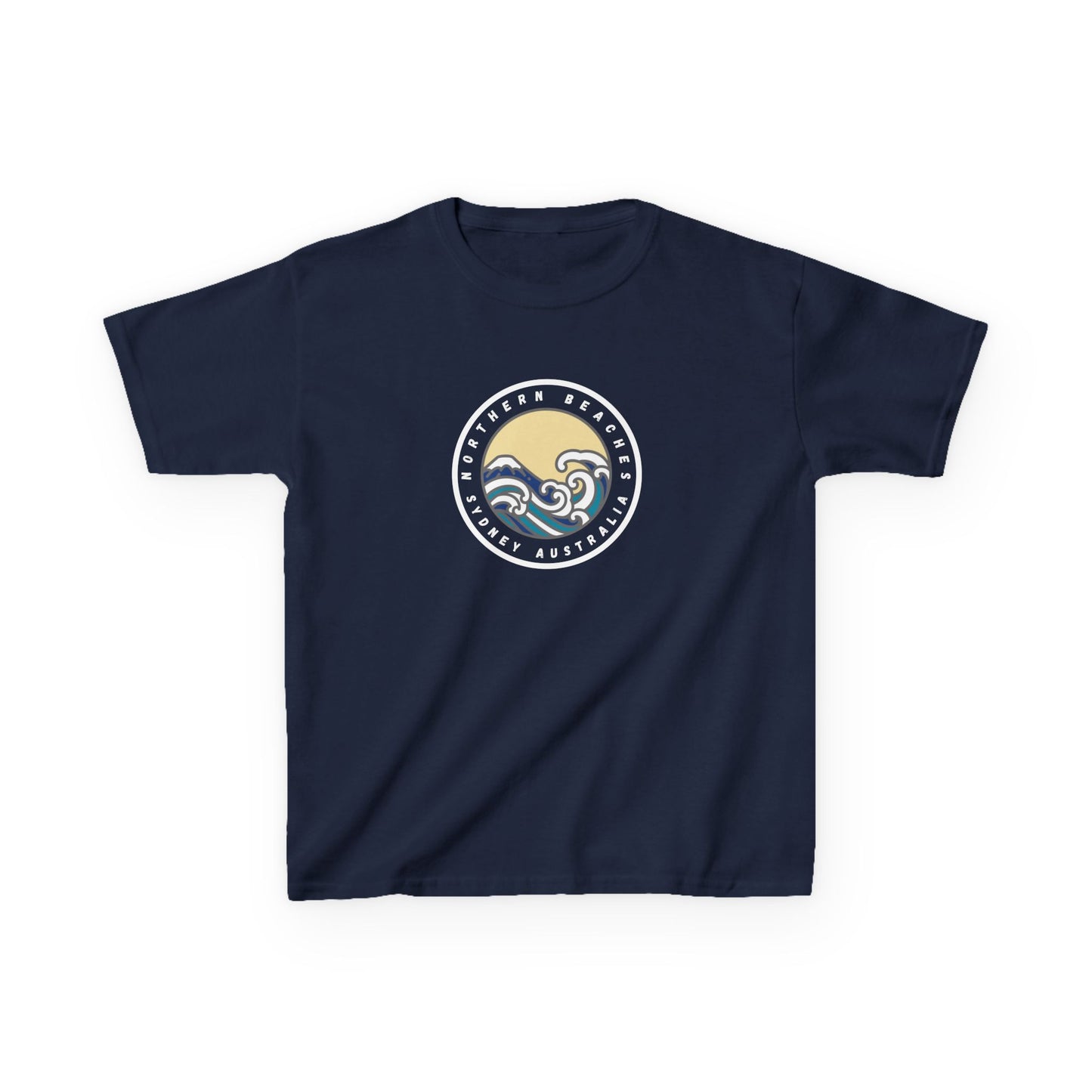 Ocean Wave Kids Cotton Tee – Northern Beaches logo