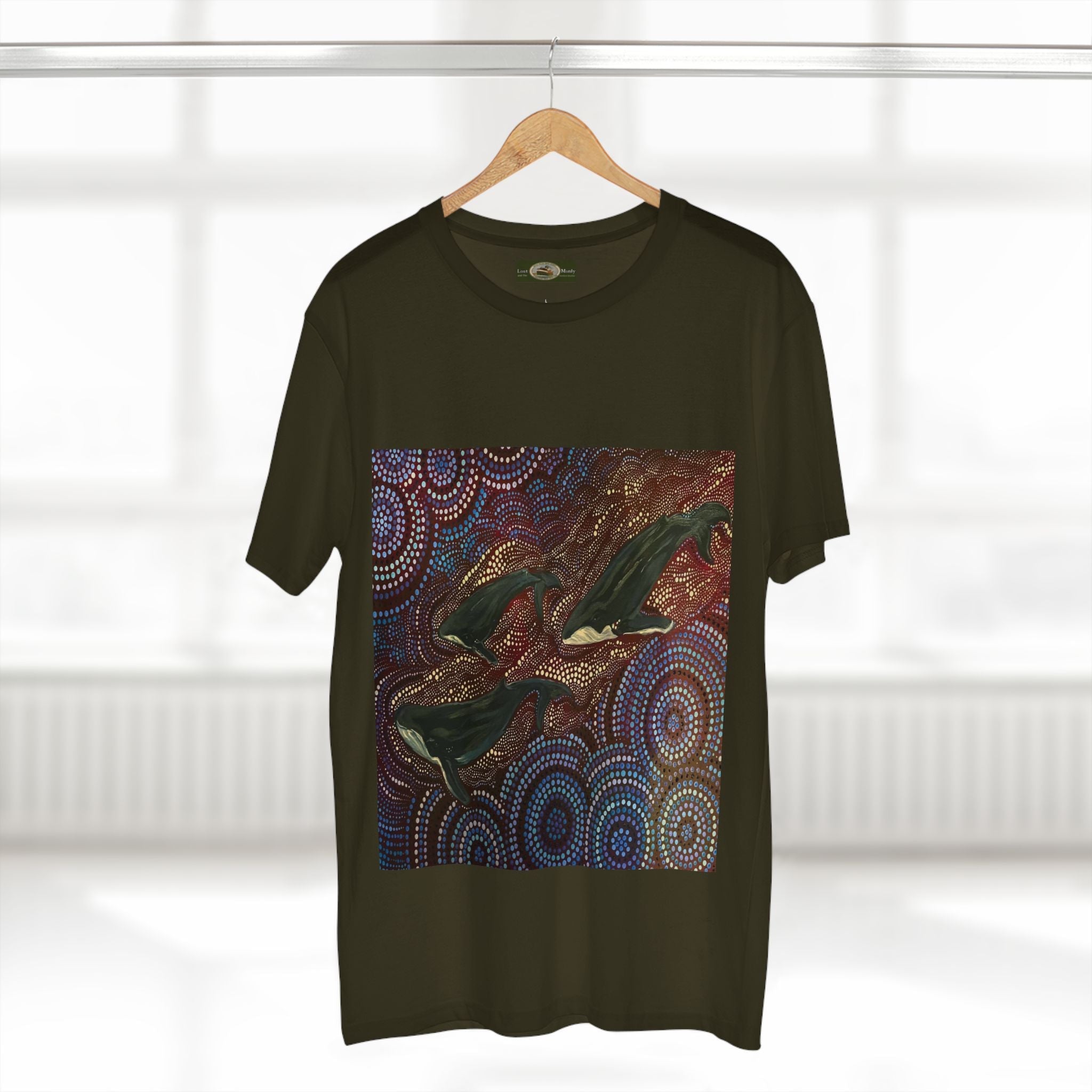 Whales at Long Reef Northern Beaches Sydney Australia Printed T-Shirt Printify