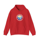 Hoodie with free Canva custom design logo front back Bondi bnb/Bilgola 