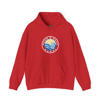 Hoodie with free Canva custom design logo front back Bondi bnb/Bilgola 