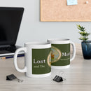 Coffee Mug - LOST MANLY LOGO 'Seven Miles from Sydney' South Steyne Travel Poster from the 1940s - 10 year Anniversary Commemorative Mug Printify