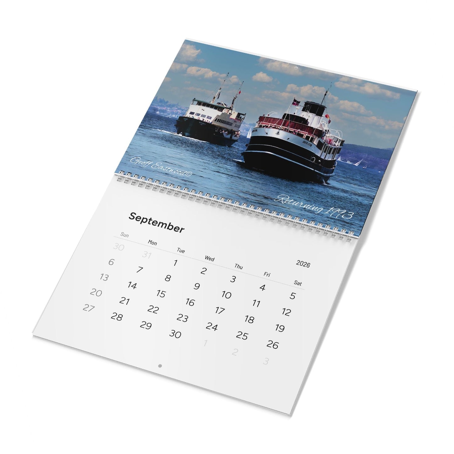 Riding the Manly Ferry Wall Calendar (2026) 