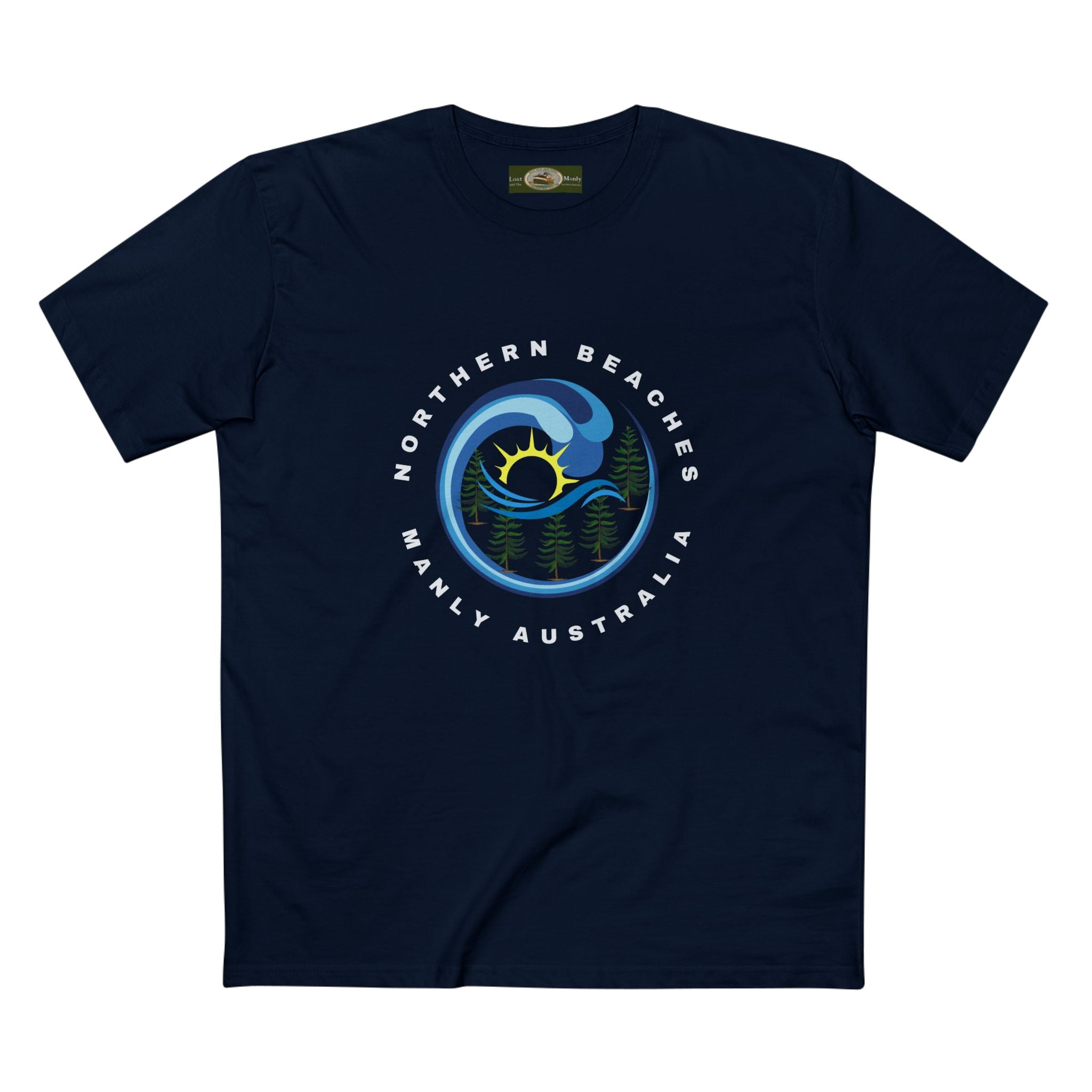 Manly Northern Beaches Sydney Australia Printed Logo T-Shirt Printify