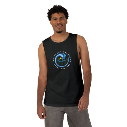 Lost Manly custom logo edition Ocean Wave Sunrise Tank — Coastal Surf Graphic Tank Top - Lost Manly Shop