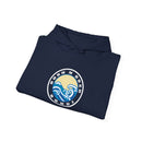 Hoodie with free Canva custom design logo front back Bondi bnb/Bilgola 