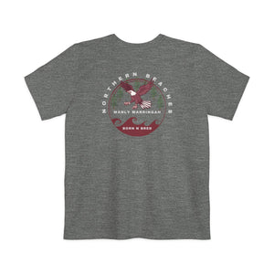 Manly Warringah Born n Bred Unisex Pocket T-shirt Printify