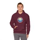 Hoodie with free Canva custom design logo front back Bondi bnb/Bilgola 