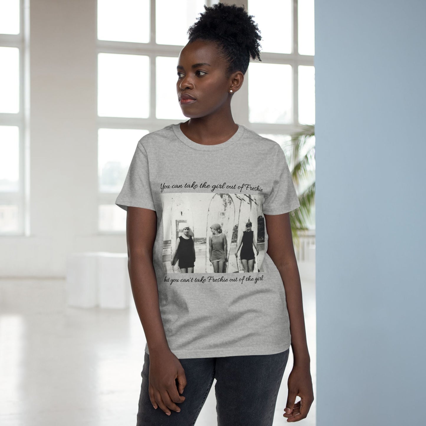 Vintage Women’s Maple Tee - ‘You Can Take the Girl Out of Freshie’ Graphic T-Shirt 