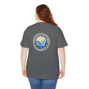 Heavy Cotton T-Shirt with free Canva custom designed logo front and back 