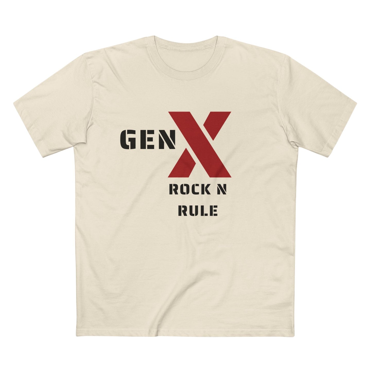 Gen X Rock n Rule Graphic Tee - Nostalgic Gen X T-Shirt, Vintage Style Tee, Gift for Generation X, Casual Wear, Retro Shirt 