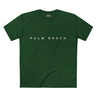 Palm Beach custom logo print Lost Manly label on Adult Staple Cotton T-Shirt Printify