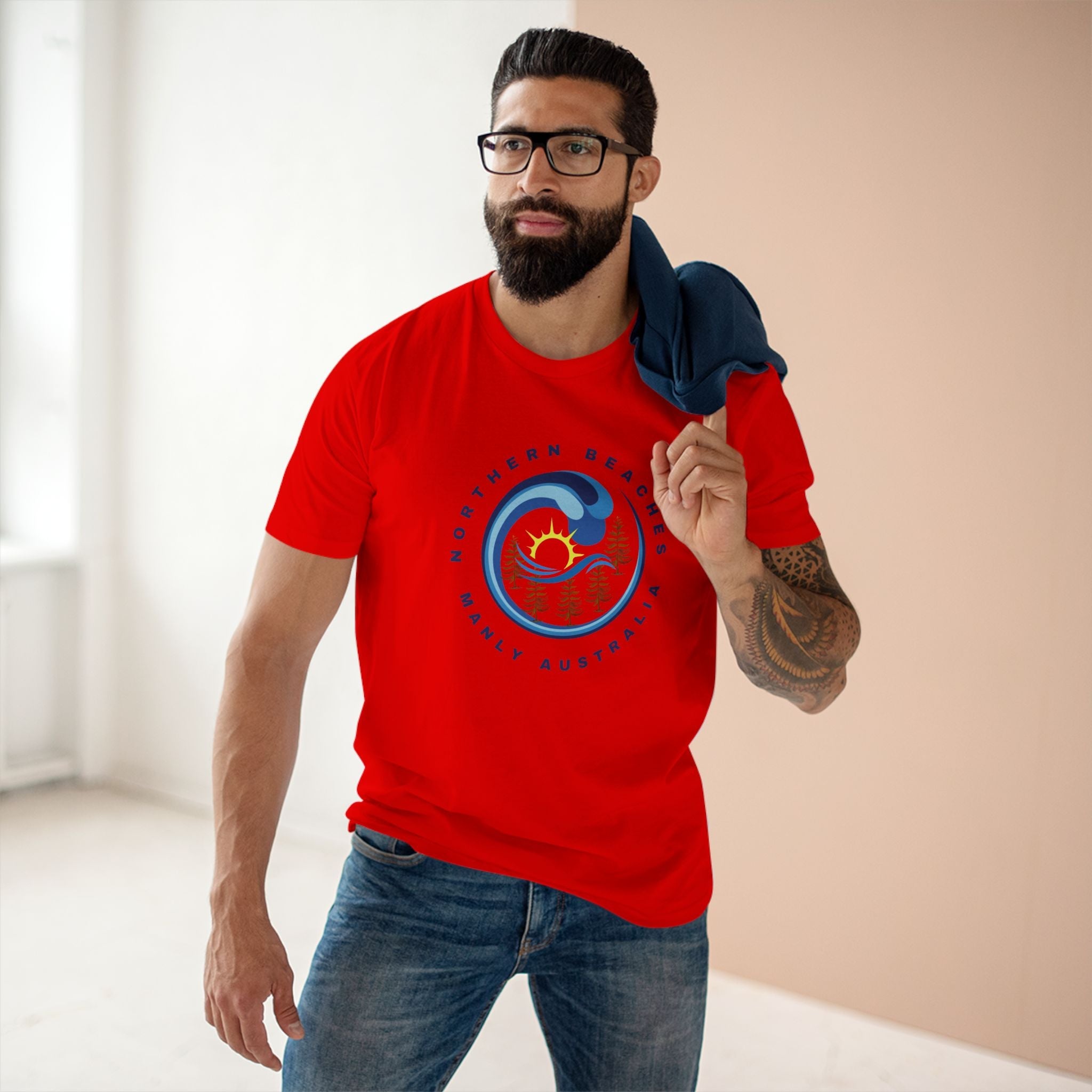Manly Northern Beaches Sydney Australia Printed Logo T-Shirt Printify