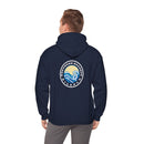 Hoodie with free Canva custom design logo front back Bondi bnb/Bilgola 