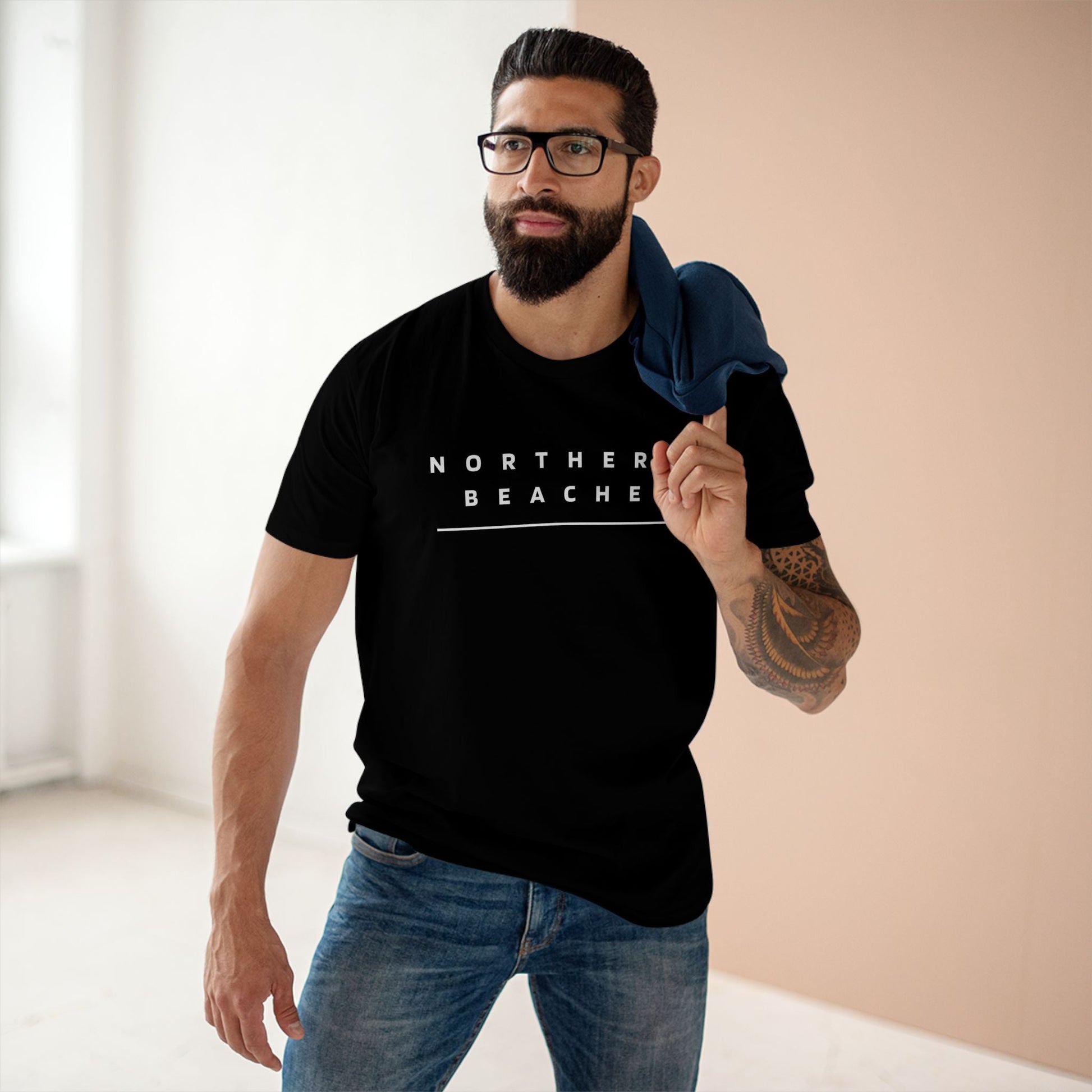 Northern Beaches custom Logo front/back Design Adult T-Shirt 