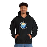 Hoodie with free Canva custom design logo front back Bondi bnb/Bilgola 