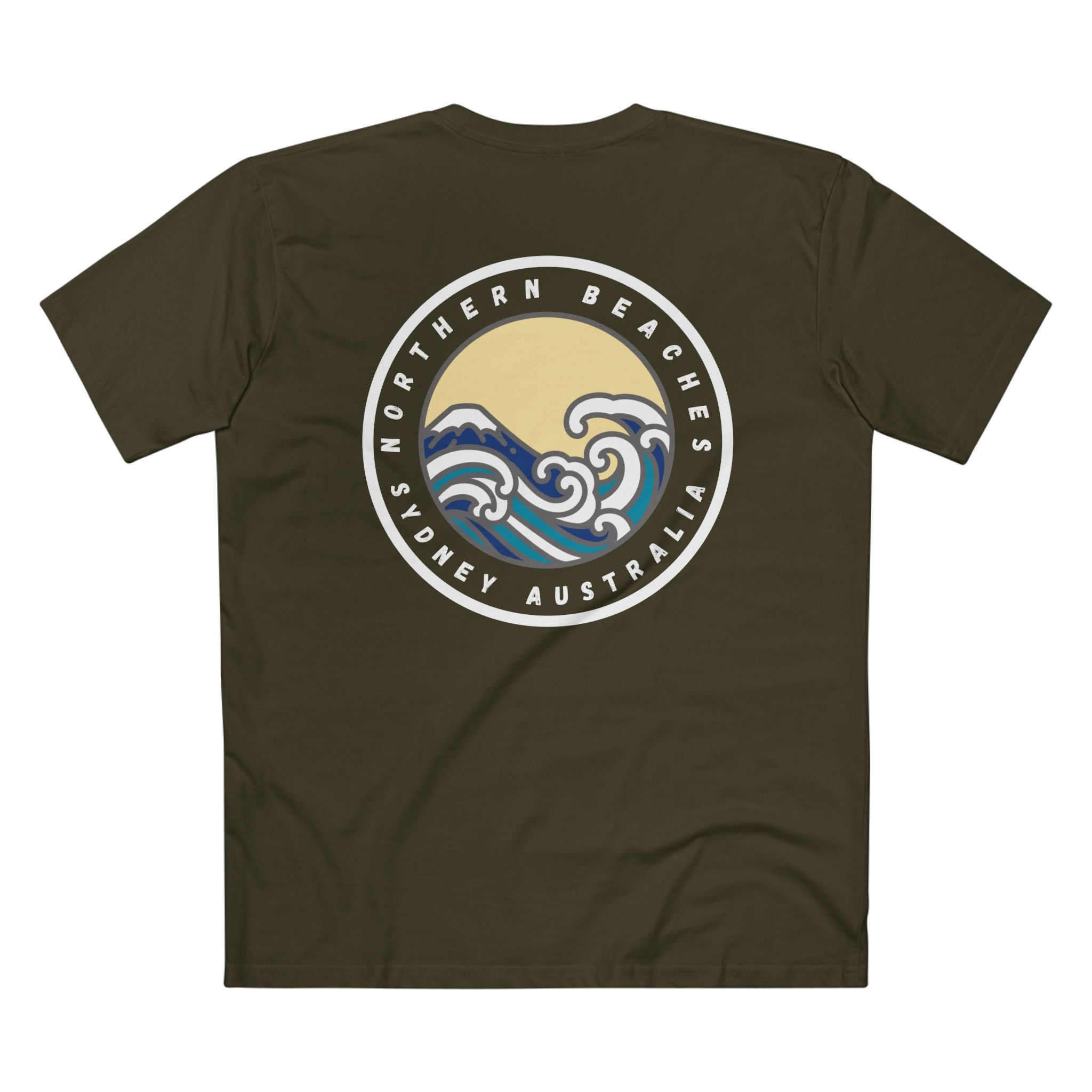 Northern Beaches front/back Logo Adult T-Shirt 