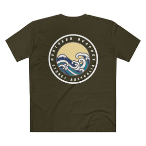 Northern Beaches front/back Logo Adult T-Shirt 