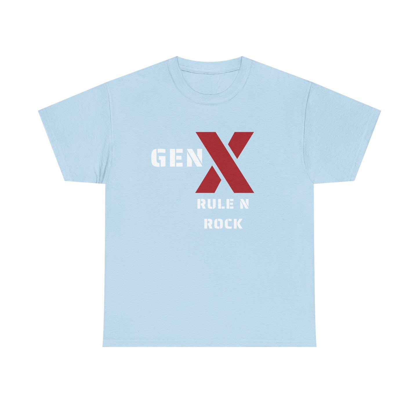 Gen X Rule N Rock Unisex Tee - Vintage Style Music T-Shirt, Casual Wear, Gift for Gen X, Music Lovers, Nostalgia Apparel 