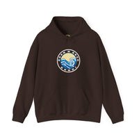 Hoodie with free Canva custom design logo front back Bondi bnb/Bilgola 