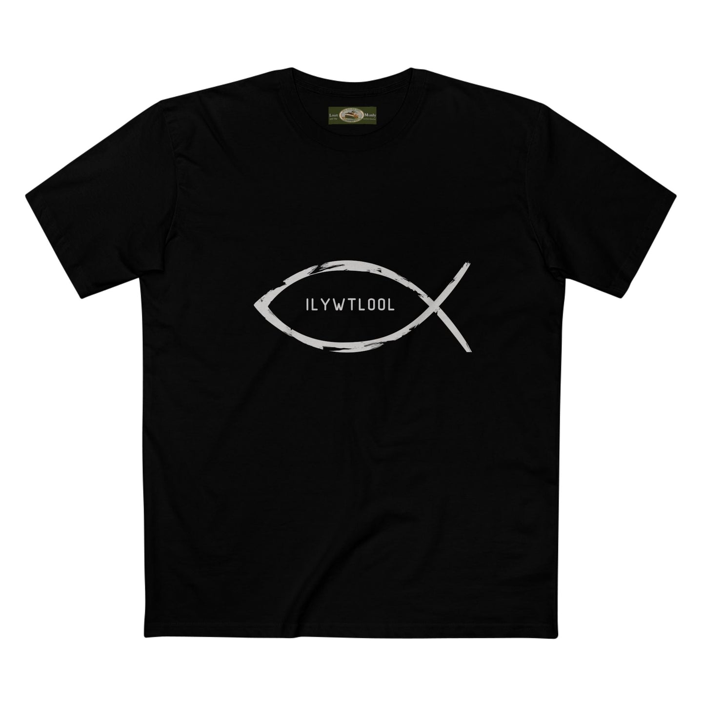 Christian Fish Acronym Adult Tee Printify