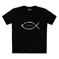 Christian Fish Acronym Adult Tee Printify