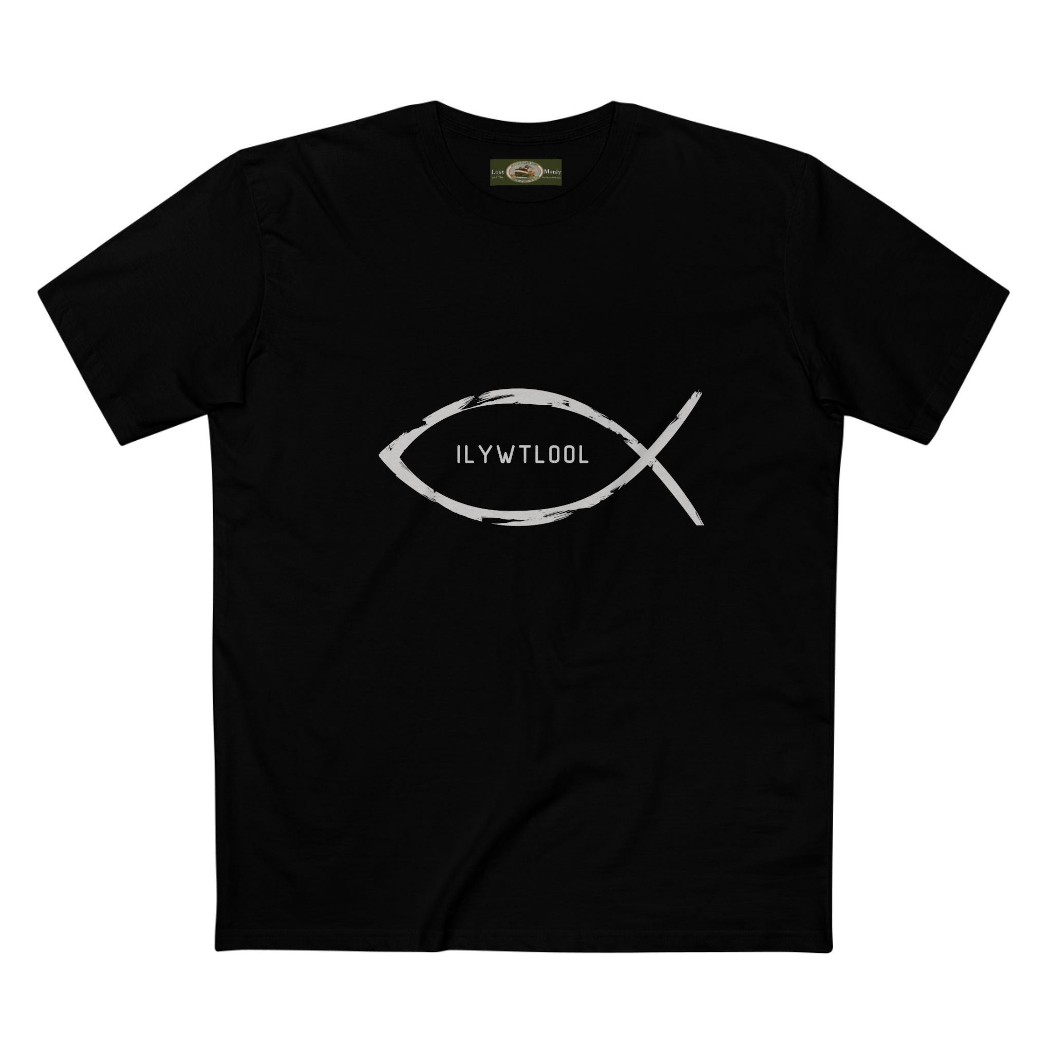 Christian Fish Acronym Adult Tee Printify