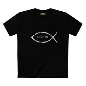 Christian Fish Acronym Adult Tee Printify