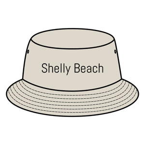 SHELLY BEACH Bucket Hat Custom Northern Beaches Logo Design Printify
